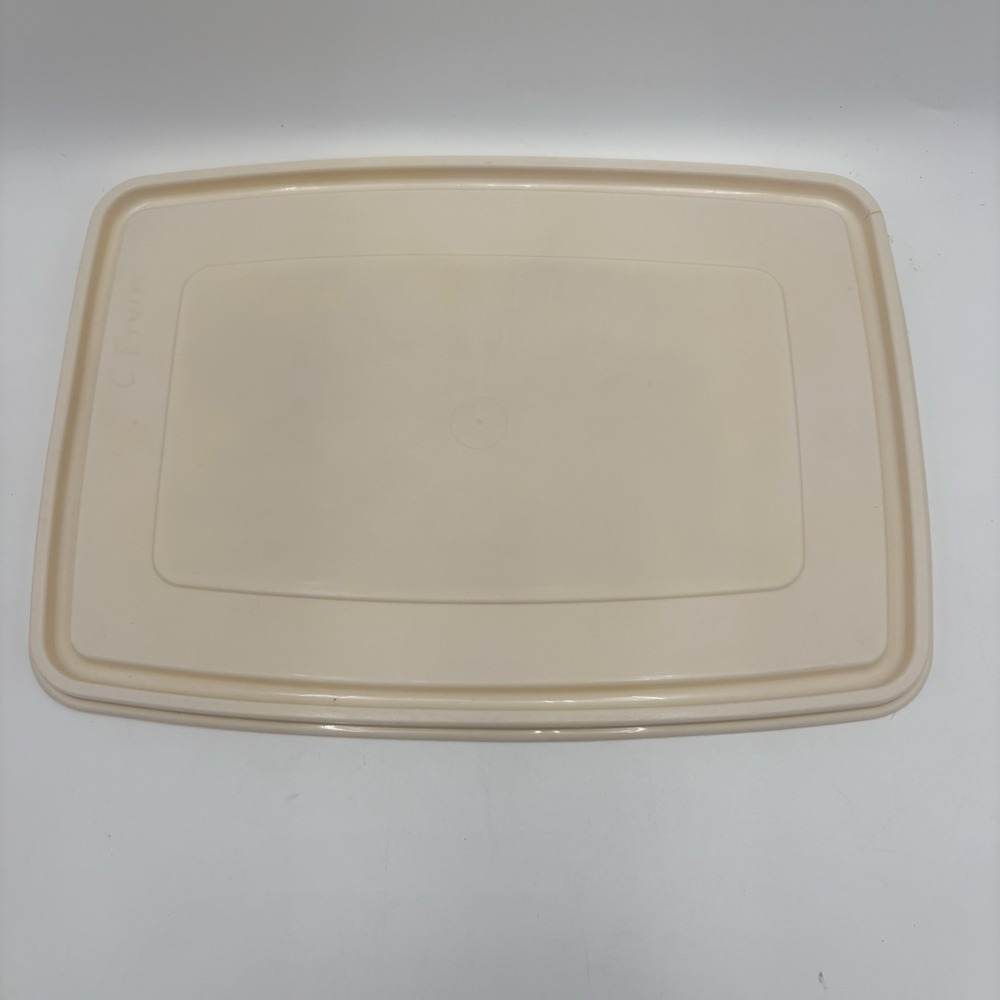 Rubbermaid Rectangle #7 Servin Saver Lid Only Almond 0005-4 CDH Replacement